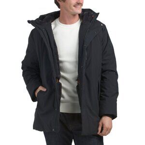 SAVE THE DUCK Black Antoine Faux Fur Lined Hooded Parka